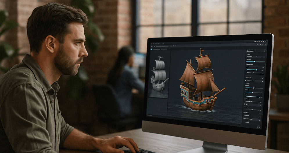 AI 3D model generator